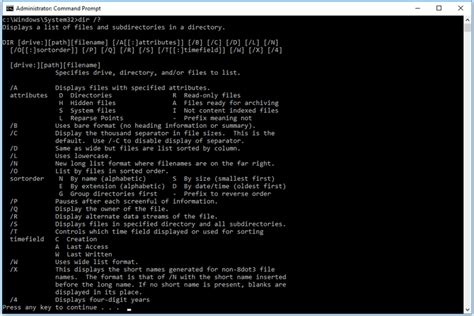 Dir Command (Examples, Options, Switches, & More) .